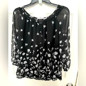 Cathy Daniels sheer blouse